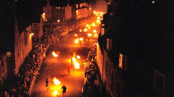 My hometown of Stonehaven celebrating the New Year with our traditional fireball ceremony. FIRE, BABY!