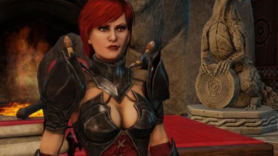 You know it's a fantasy RPG when armor is designed soley for displaying women's cleavage 