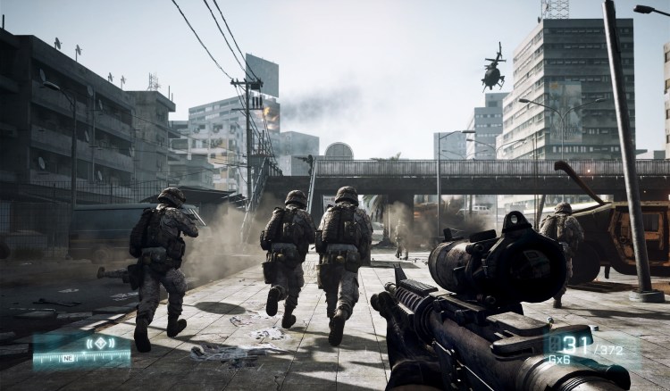 The Battlefield series looks awesome and sounds great. Double whammy.