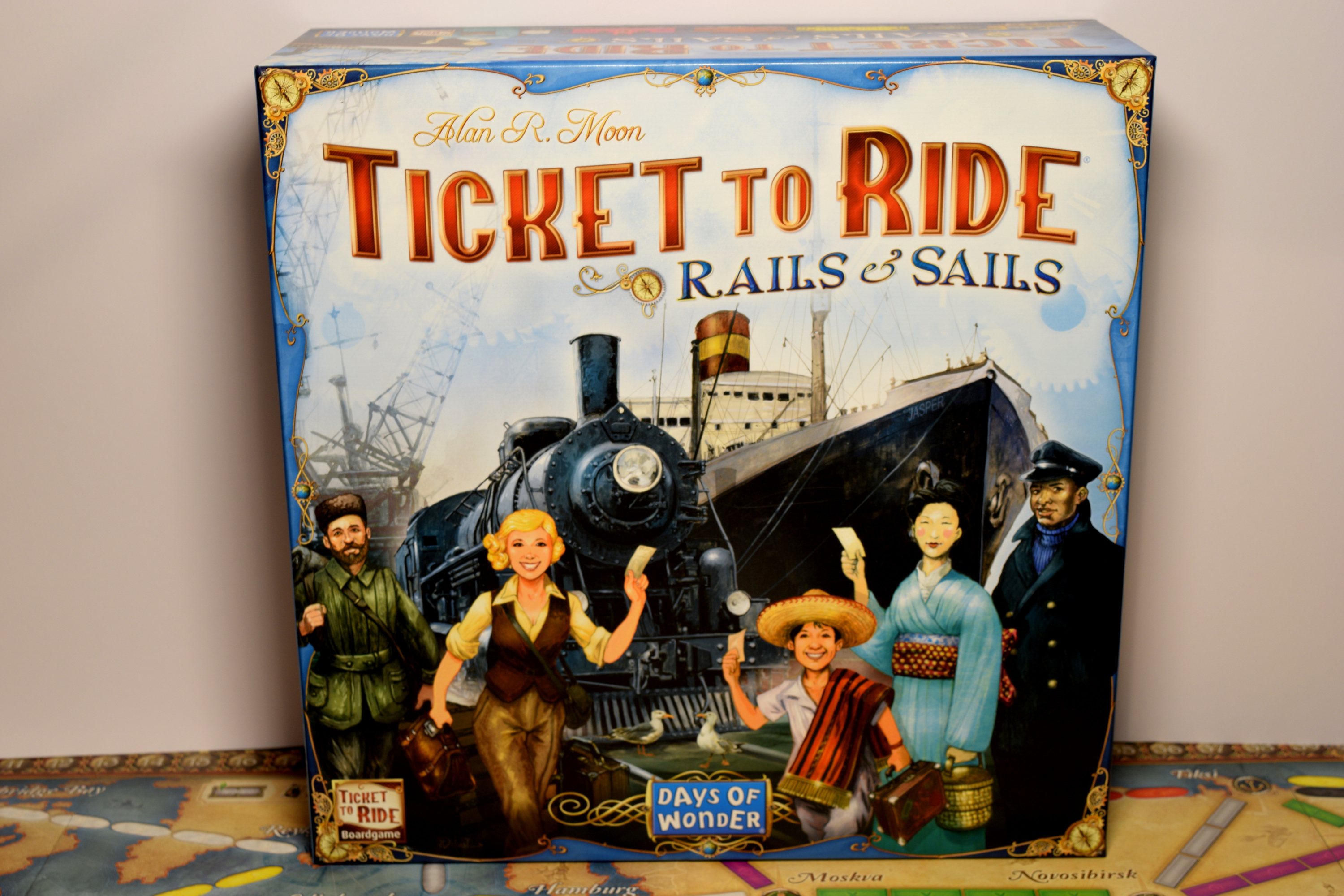 Ticket to Ride: Rails & Sails box, from Days of Wonder.