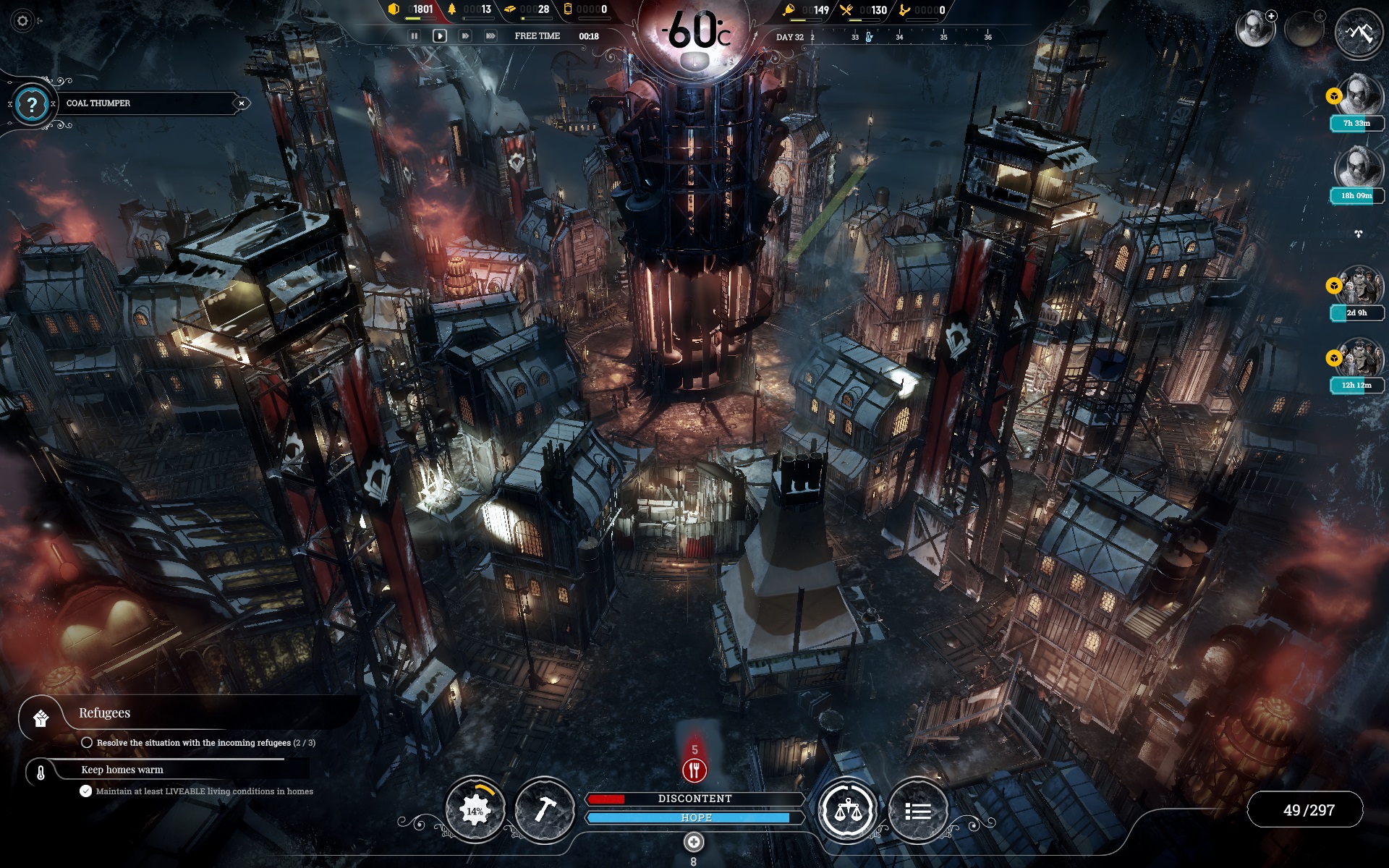 Frostpunk for PC is one of the best games of 2018.