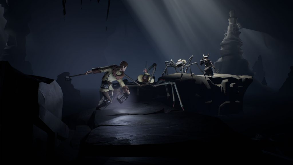 Ashen - Hero fights spider-like creatures
