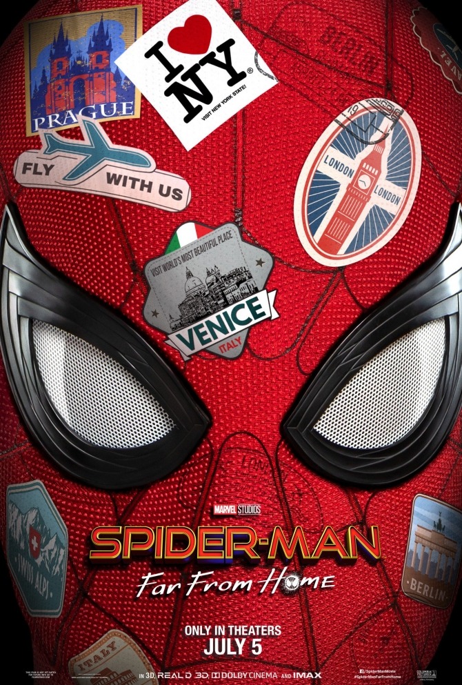 The official Spider-Man: Far From Home poster