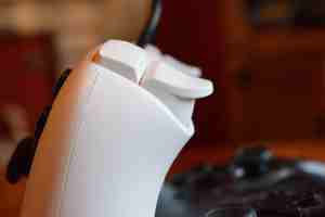 A side-on image of the 8BitDo Ultimater controller's triggers.