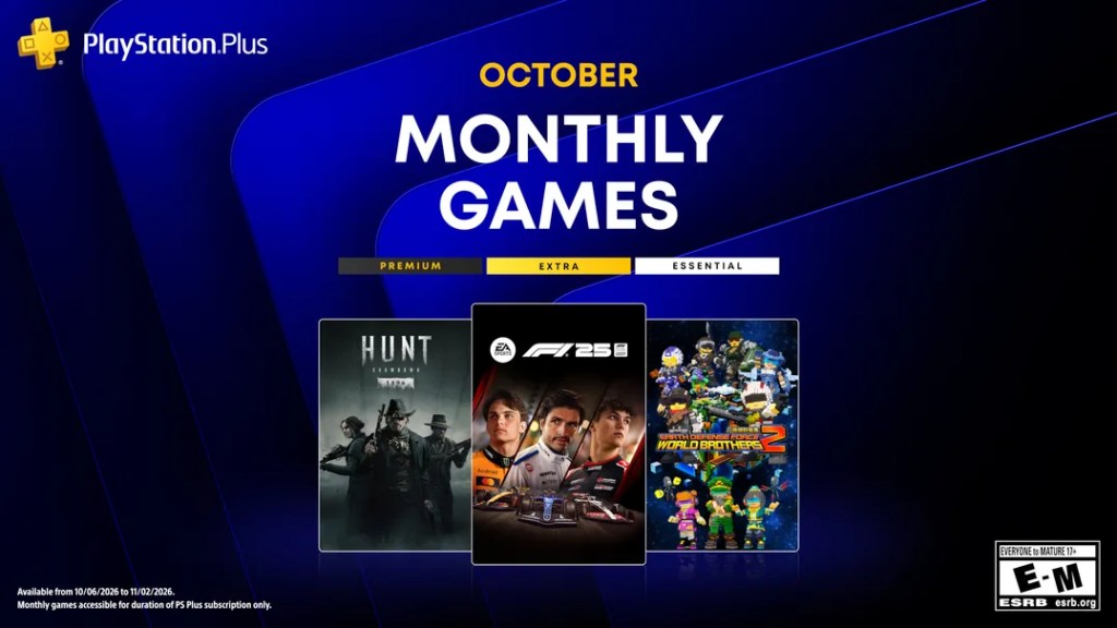 Here Are Your Free PlayStation Plus Essential Monthly Games For October, 2026
