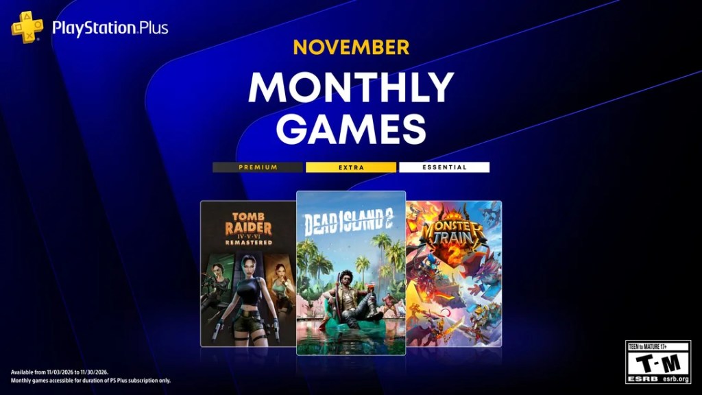 Here Are Your Free PlayStation Plus Essential Monthly Games For November,&nbsp;2026